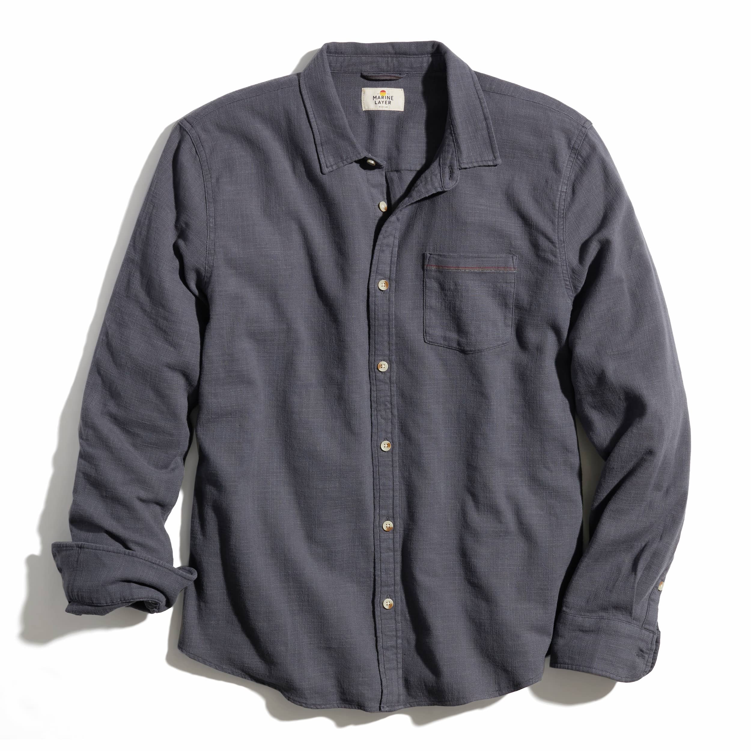 Marine Layer Men's Classic Selvage Long Sleeve Shirt
