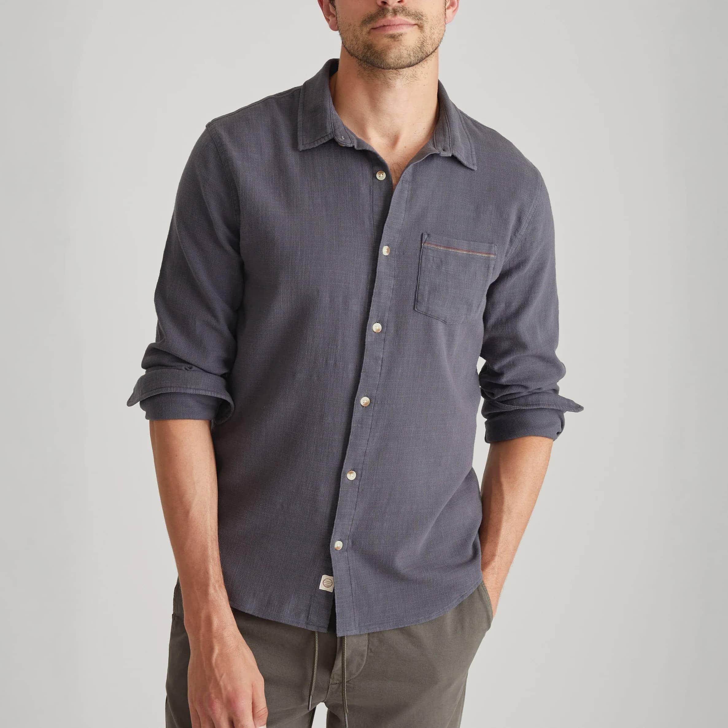 Marine Layer Men's Classic Selvage Long Sleeve Shirt - Image 2
