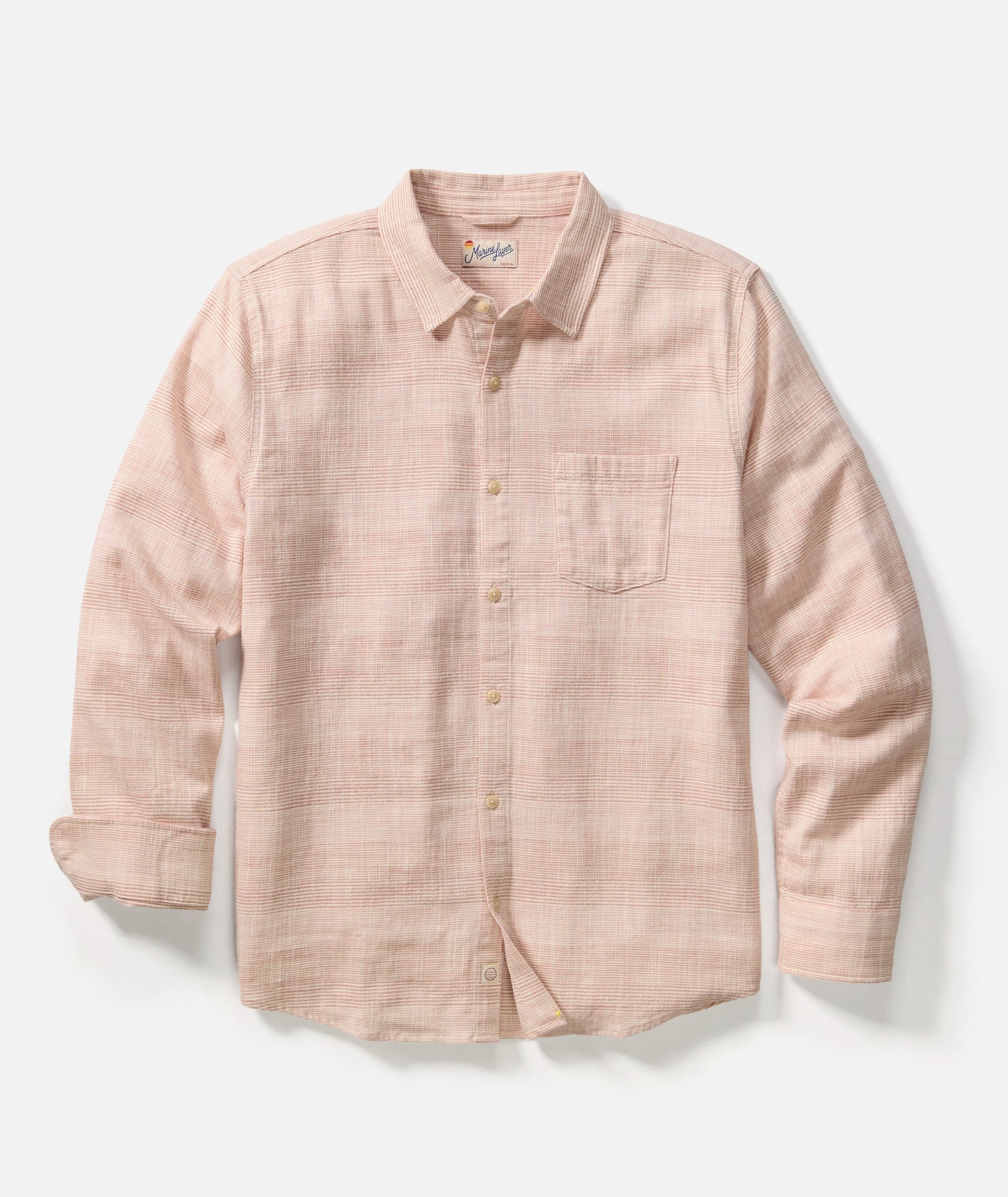 Marine Layer Men's Classic Selvage Long Sleeve Shirt - Image 5