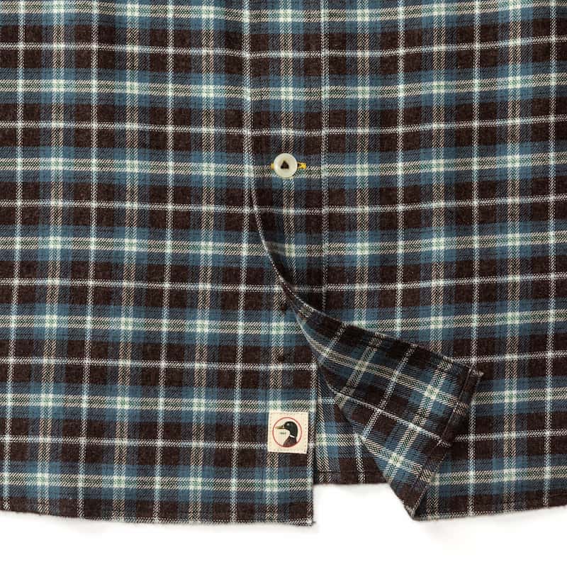 Duck Head Men's Long Sleeve Cotton Flannel Sport Shirt - Calvin Plaid - Image 4