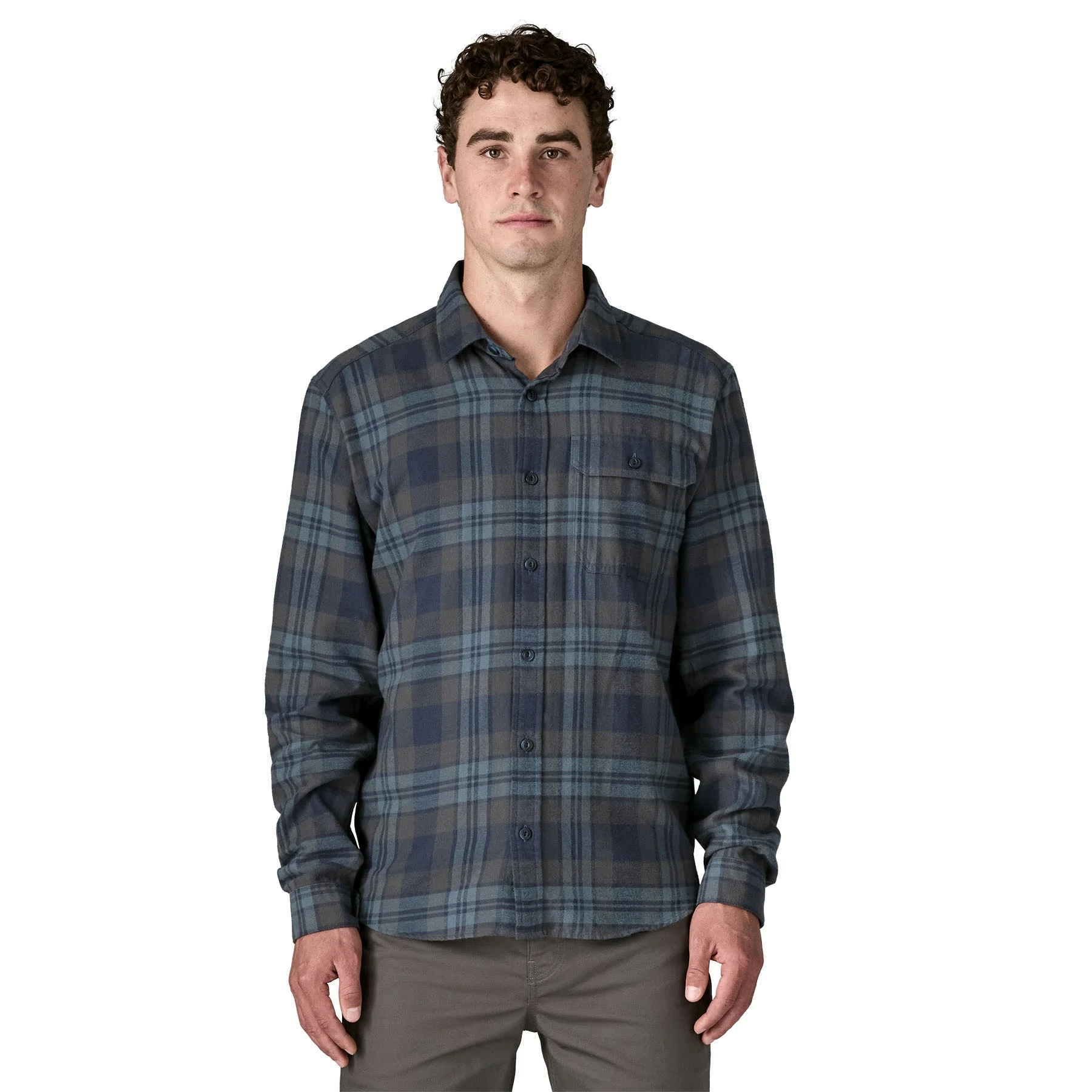 Patagonia Men's Long-Sleeve Lightweight Fjord Flannel Shirt - Image 3