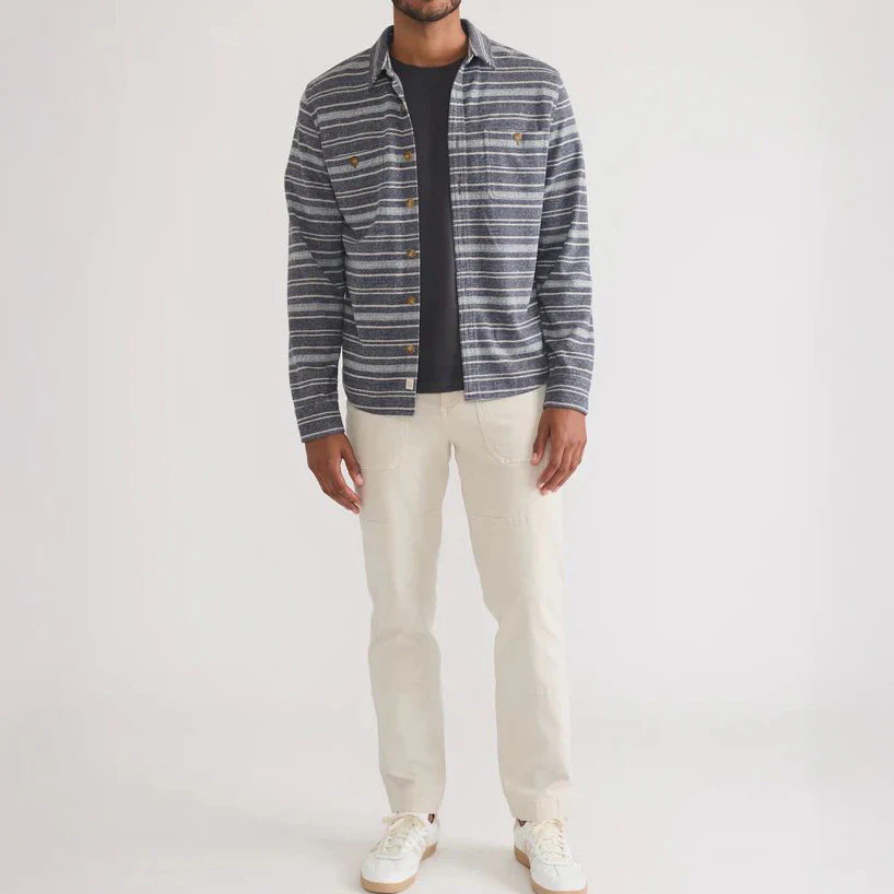 Marine Layer Men's Long Sleeve Pacifica Twill Shirt - Image 4