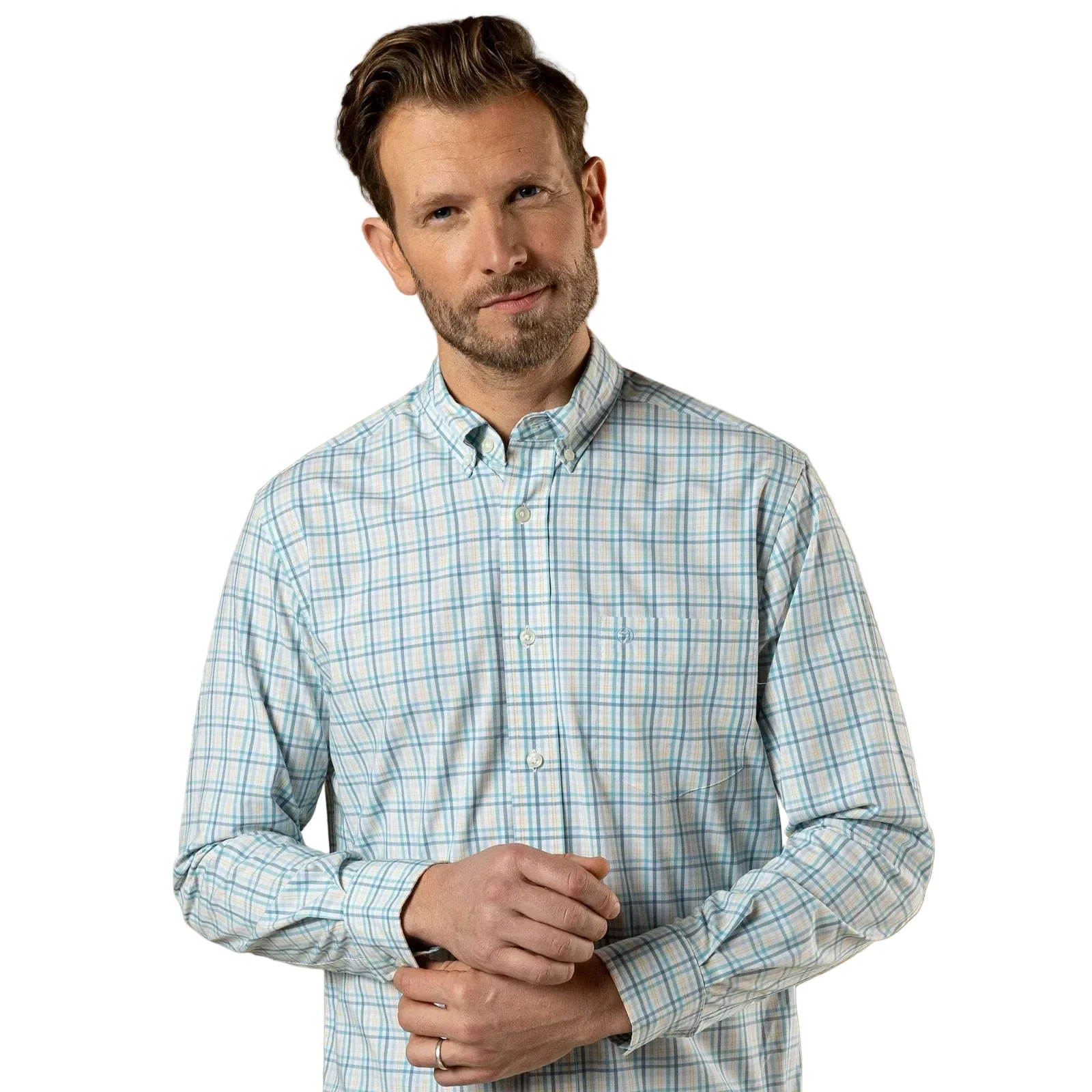 Duck Head Men's Long Sleeve Performance Poplin Shirt - Image 2