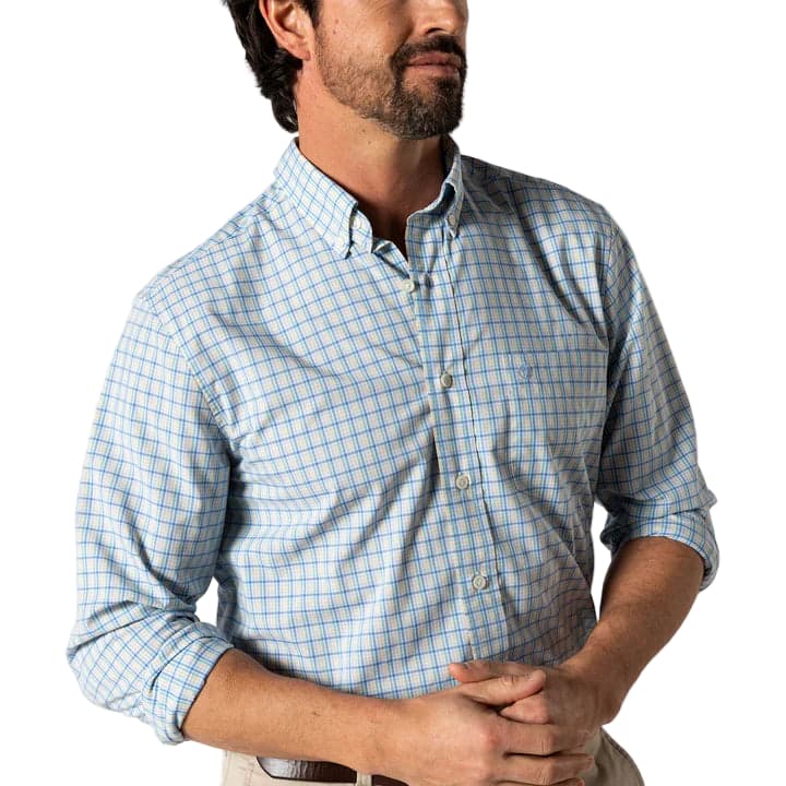 Duck Head Men's Long Sleeve Performance Poplin Sport Shirt - Bradley