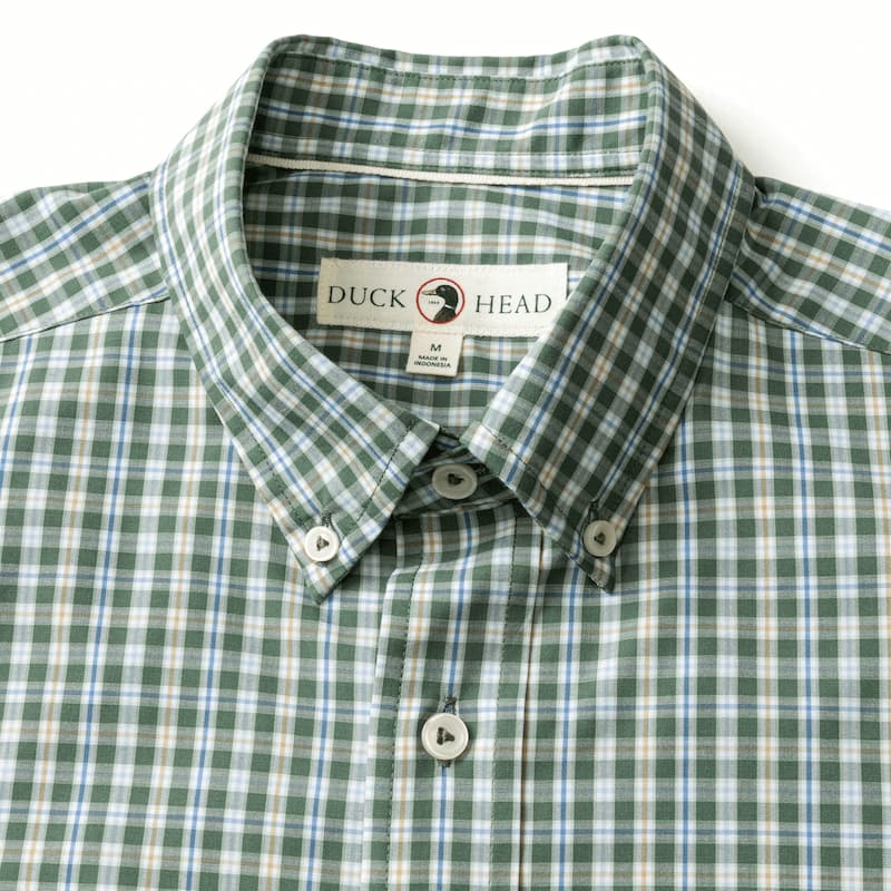 Duck Head Men's Long Sleeve Performance Poplin Sport Shirt - Fallon Plaid - Image 3