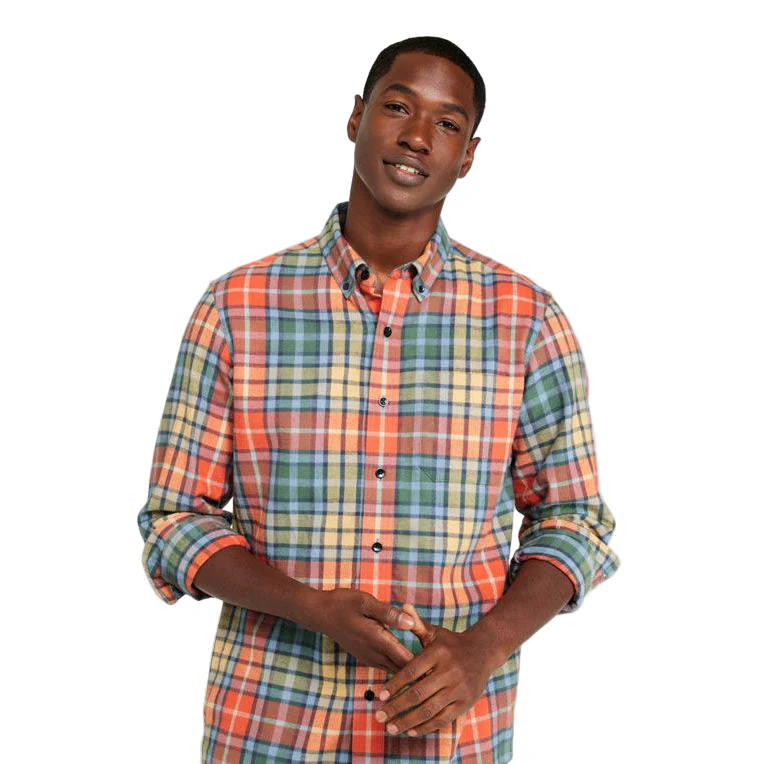 L.L. Bean's Men's Long Sleeve Scotch Plaid Flannel Shirt - Image 2