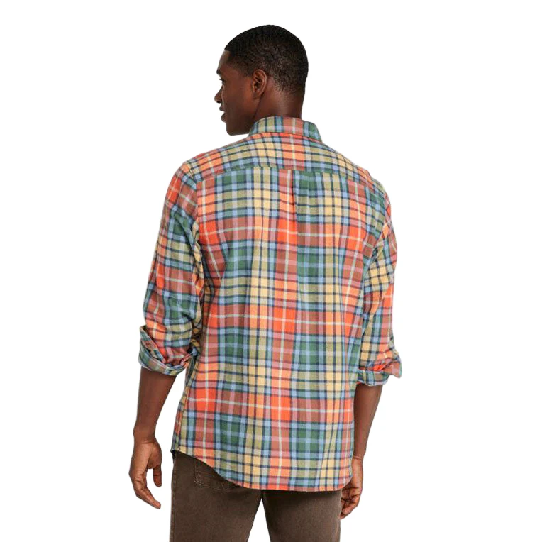 L.L. Bean's Men's Long Sleeve Scotch Plaid Flannel Shirt - Image 3