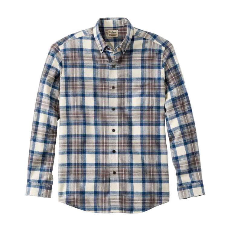 L.L. Bean's Men's Long Sleeve Scotch Plaid Flannel Shirt - Image 5
