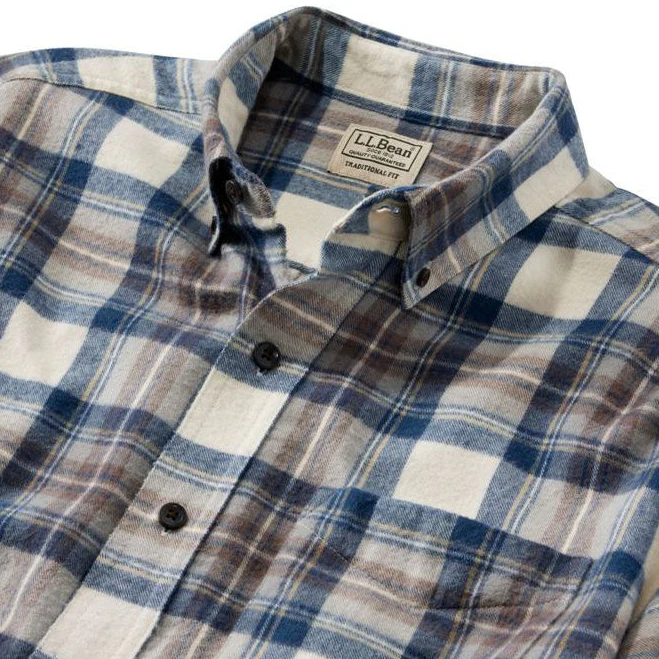 L.L. Bean's Men's Long Sleeve Scotch Plaid Flannel Shirt - Image 8