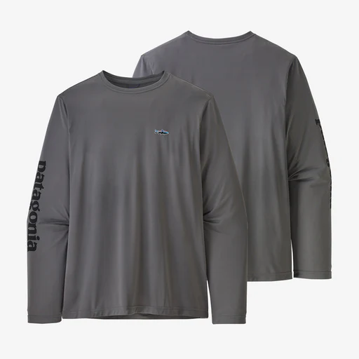Patagonia Men's Cap Cool Daily Fish Graphic Long Sleeve Shirt - Image 4