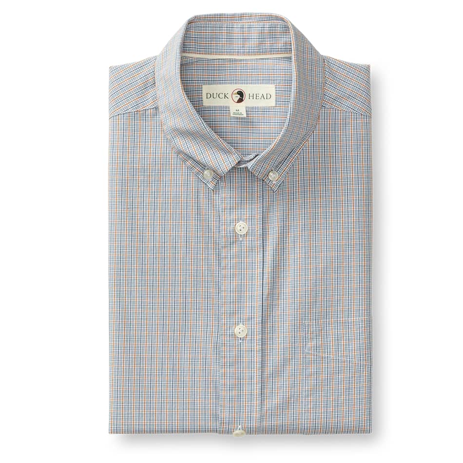 Duck Head Men's Long Sleeve Cotton Cashmere Poplin Sport Shirt - Rollins Plaid - Image 2