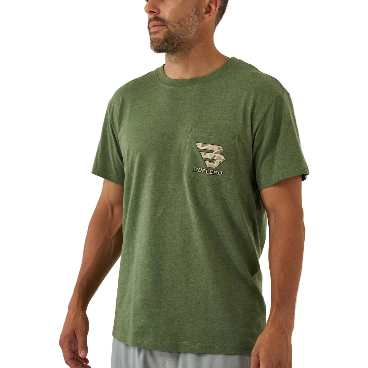 Burlebo Men's Mallard Camo Dog Short Sleeve Tee - Image 3