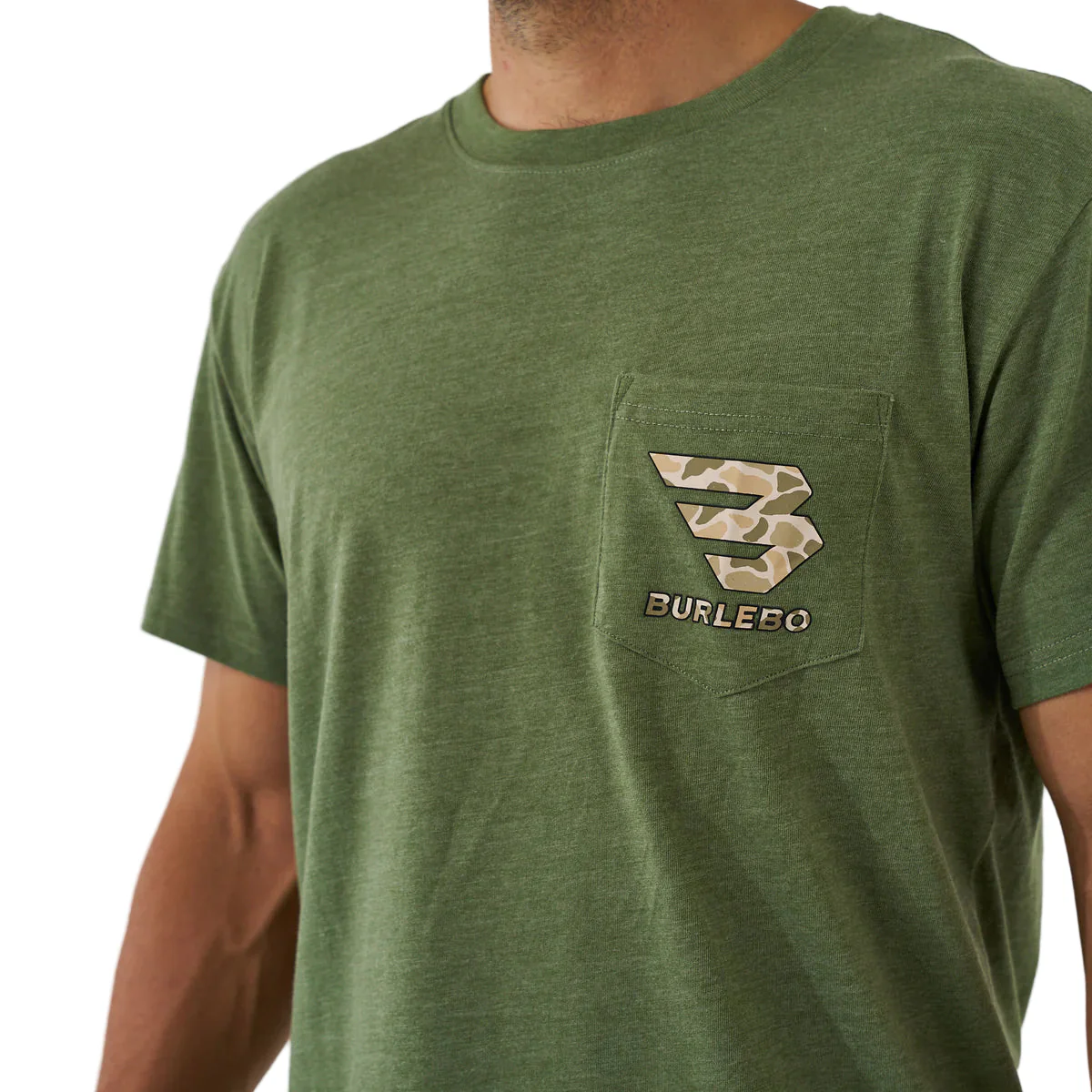 Burlebo Men's Mallard Camo Dog Short Sleeve Tee - Image 4