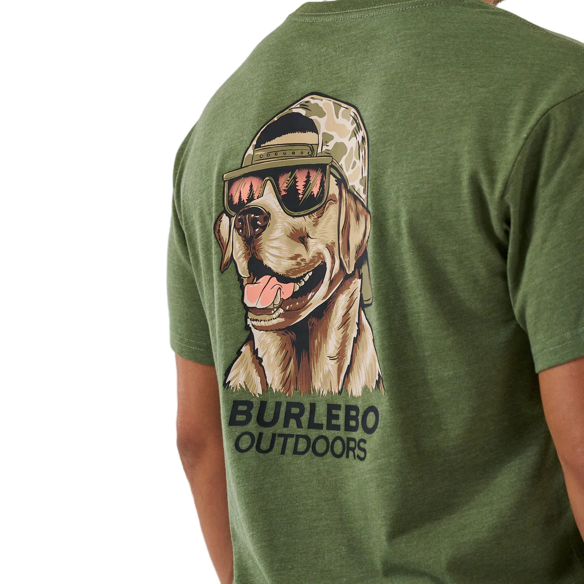 Burlebo Men's Mallard Camo Dog Short Sleeve Tee - Image 5