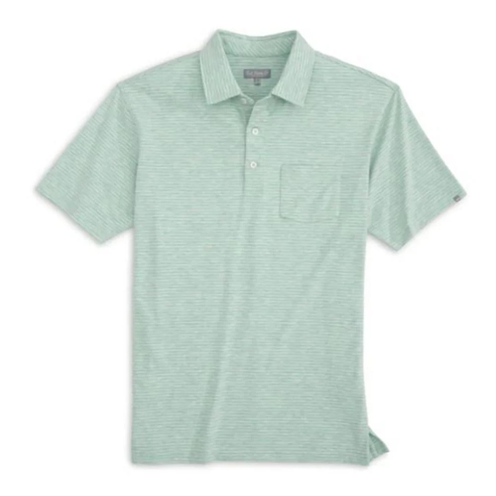 Men's Melange Stripe Polo - Image 4