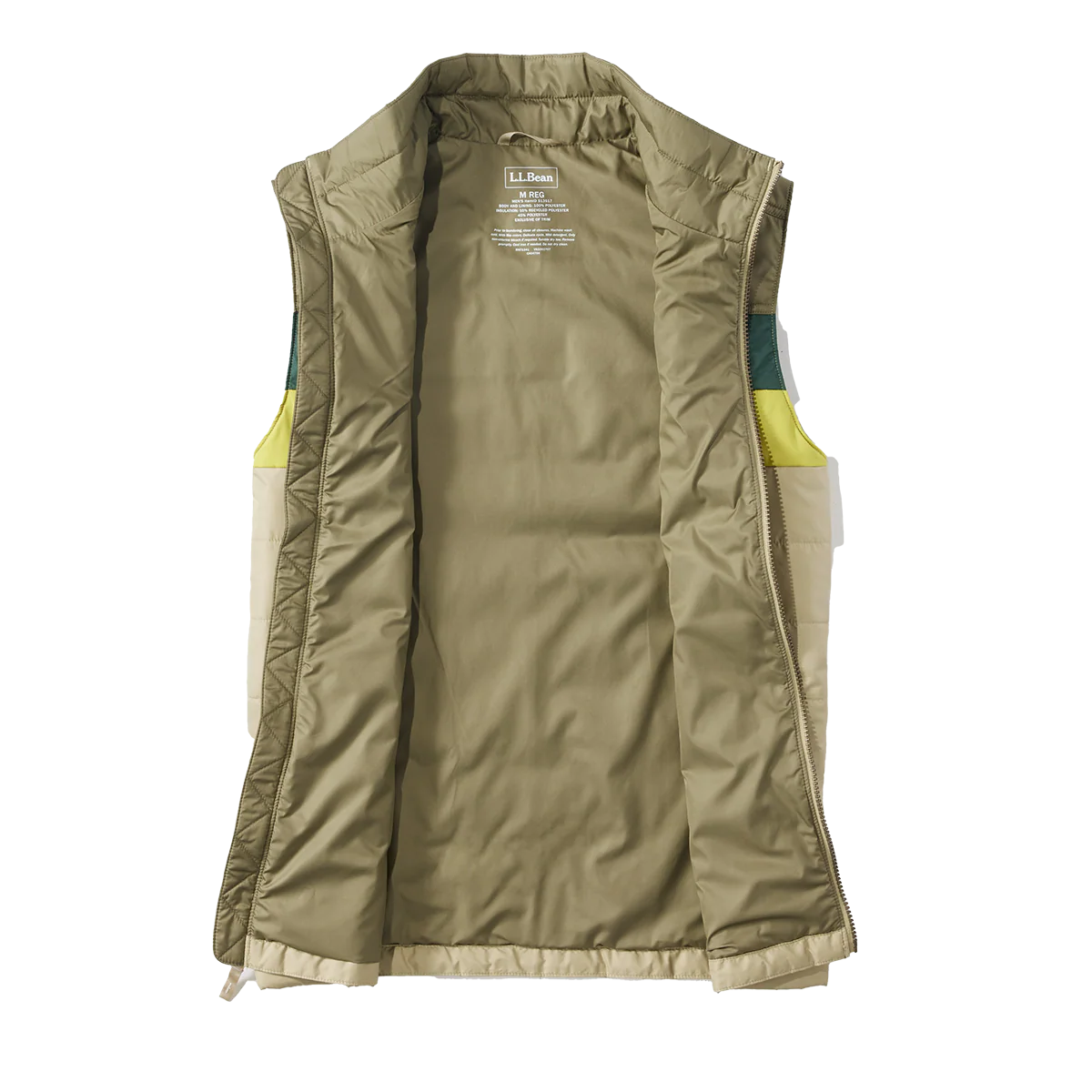 L.L. Bean Men's Mountain Classic Puffer Color Block Vest - Image 2