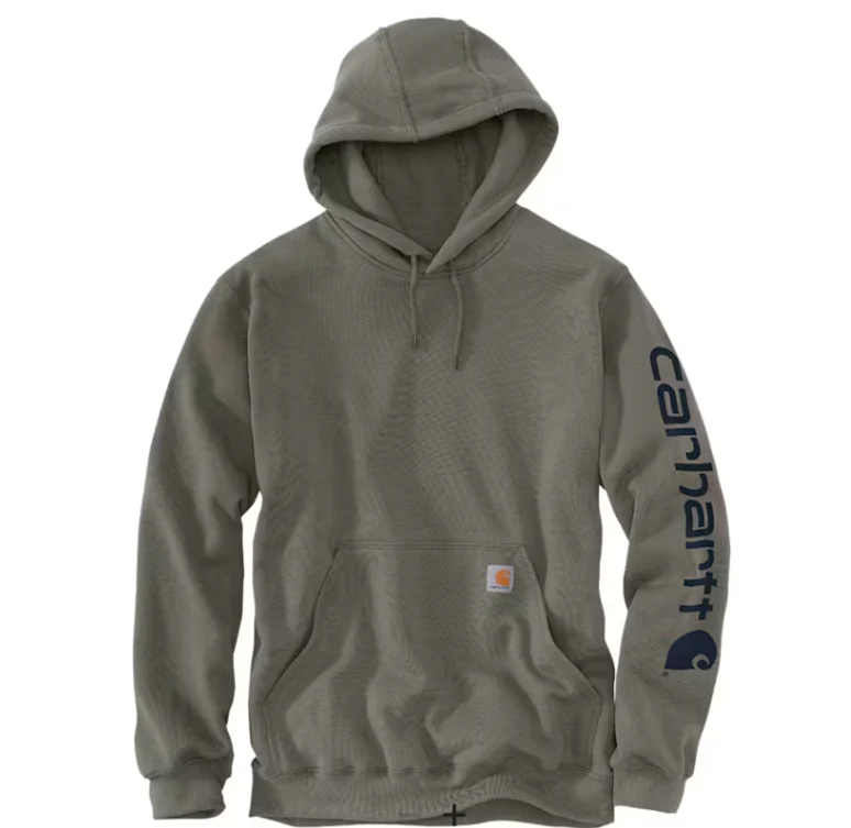 Carhartt Men's Midweight Logo Hooded Sweatshirt - Image 3