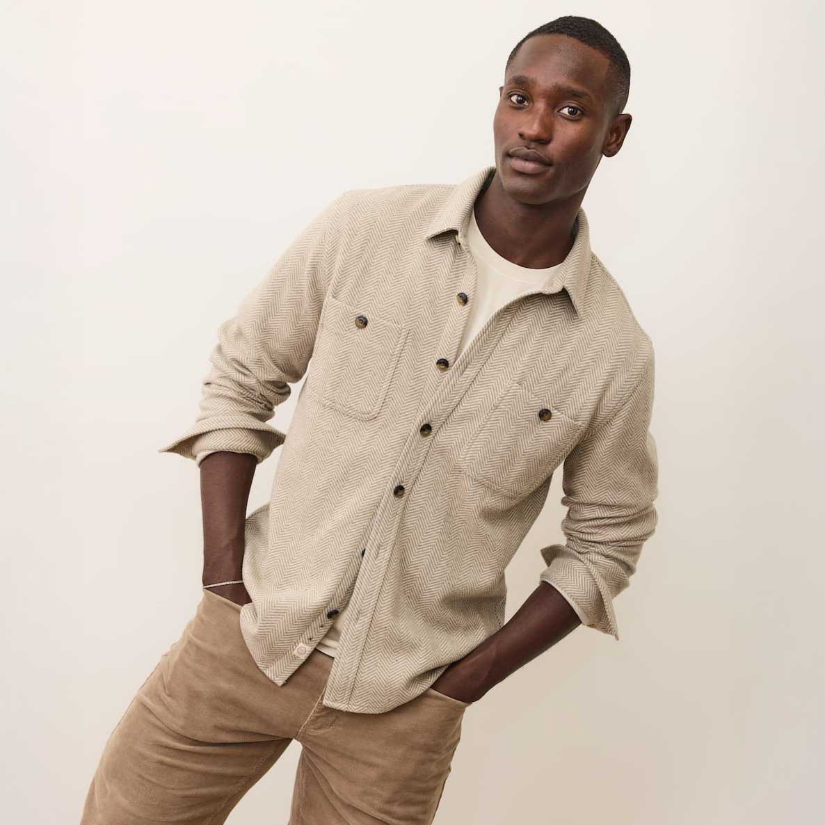 Marine Layer Men's Pacifica Stretch Overshirt - Image 4