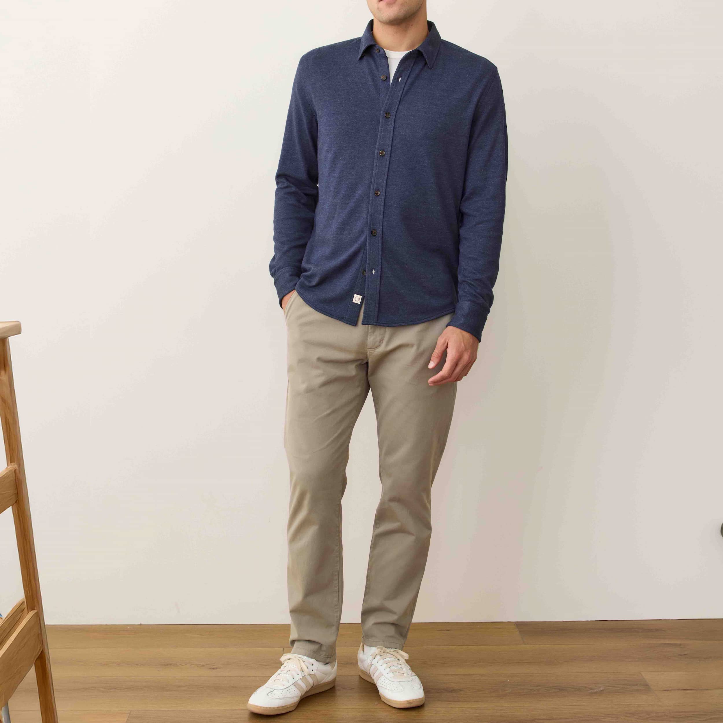 Marine Layer Men's Pacifica Stretch Long Sleeve Shirt - Image 4