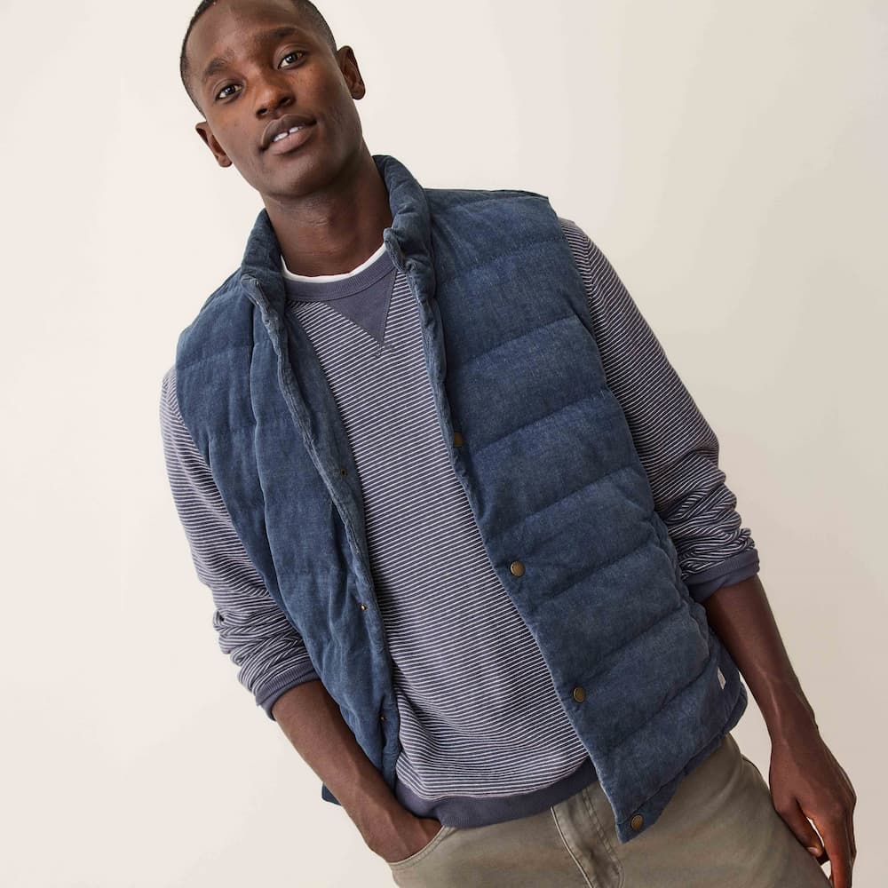 Marine Layer Men's Palisades Corduroy Puffer Vest - Image 2