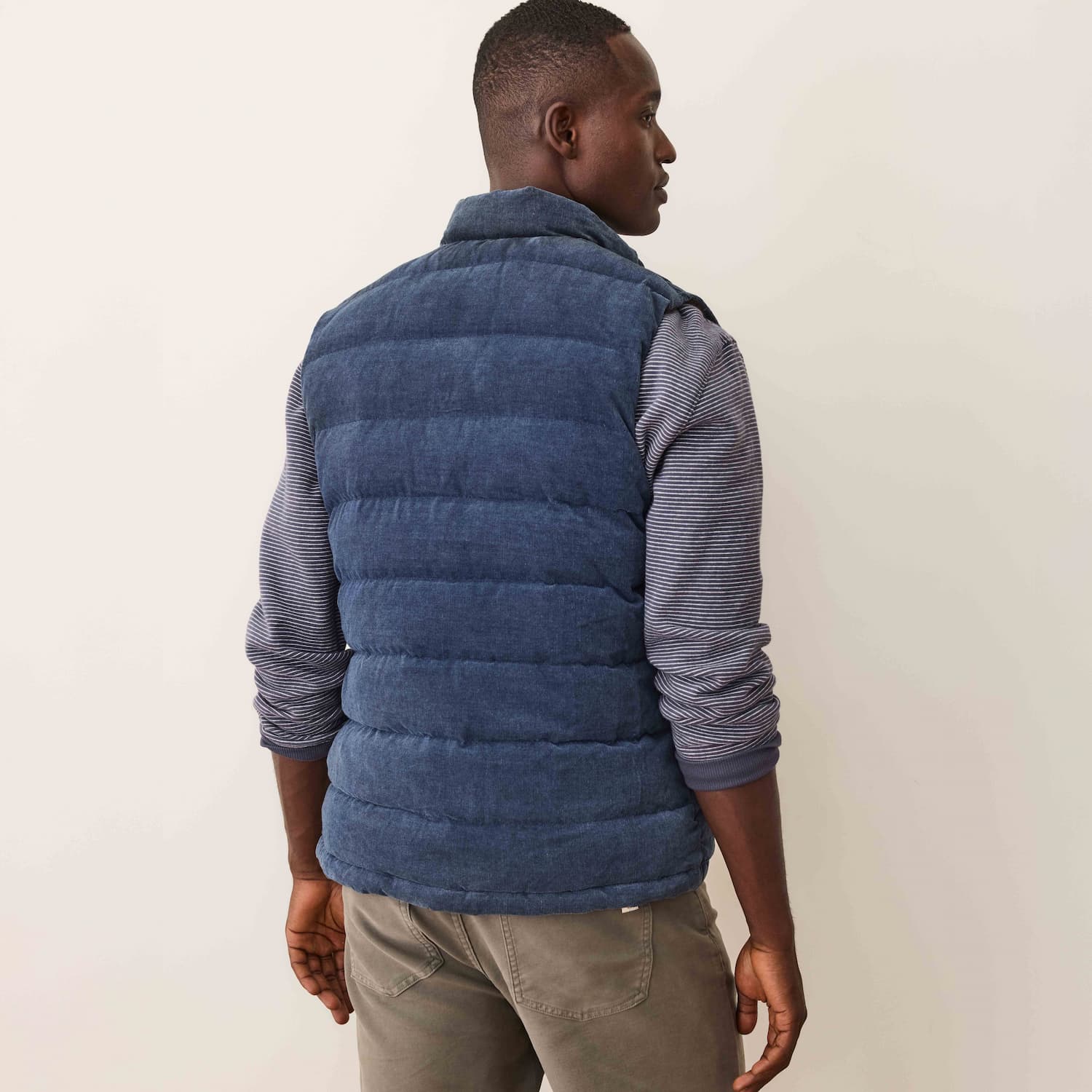 Marine Layer Men's Palisades Corduroy Puffer Vest - Image 4