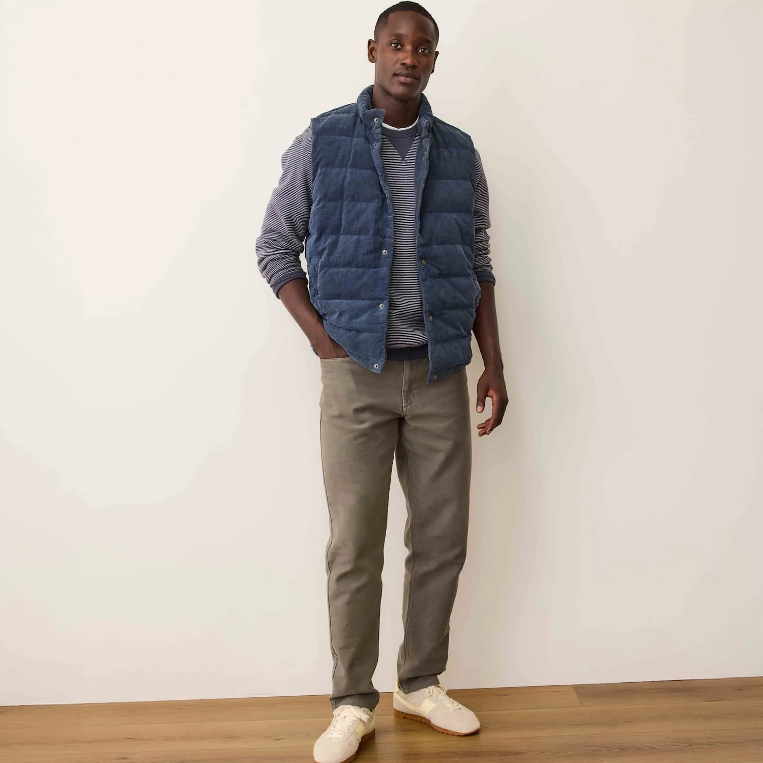 Marine Layer Men's Palisades Corduroy Puffer Vest - Image 5