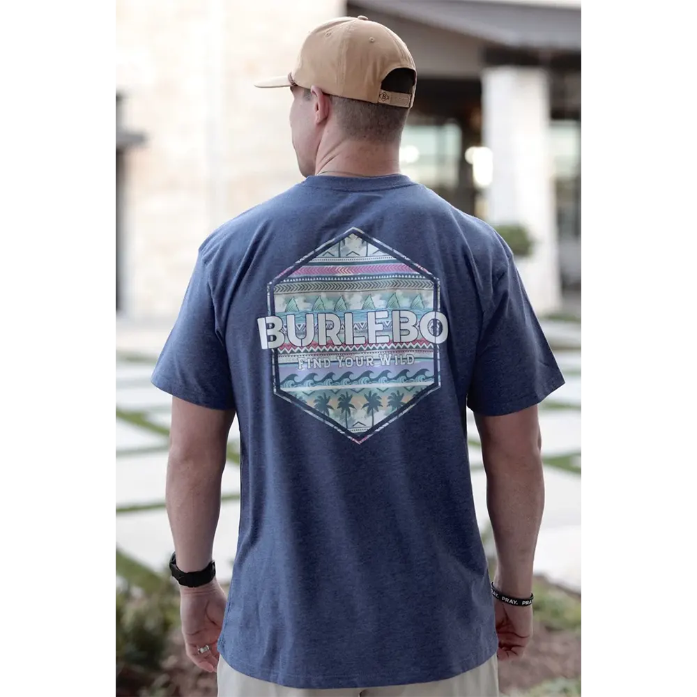 Burlebo Men's Palms & Fins Logo Short Sleeve T-Shirt - Image 2