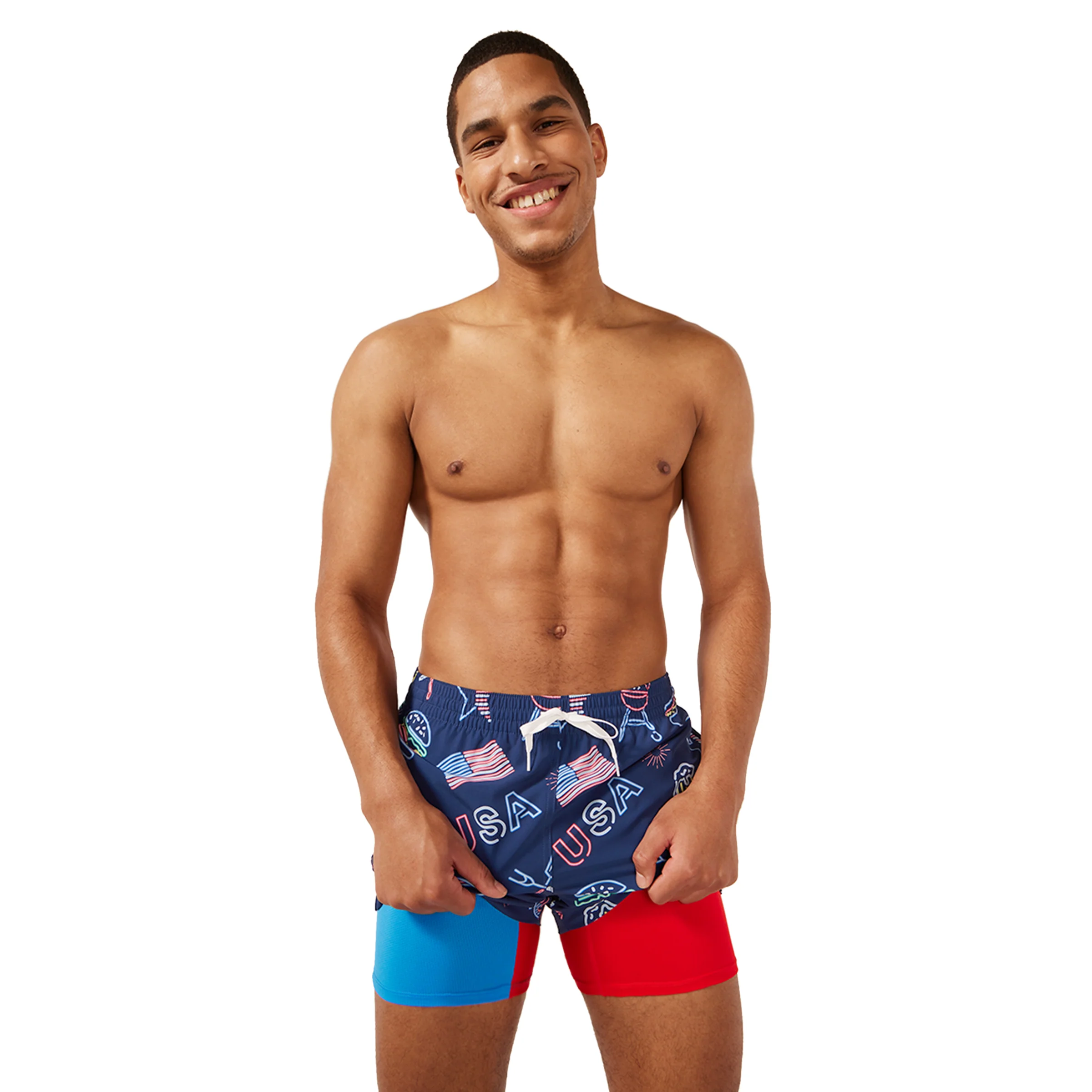 Chubbies Men's Patriotic Lights Swim Trunks - 4" Inseam - Image 3