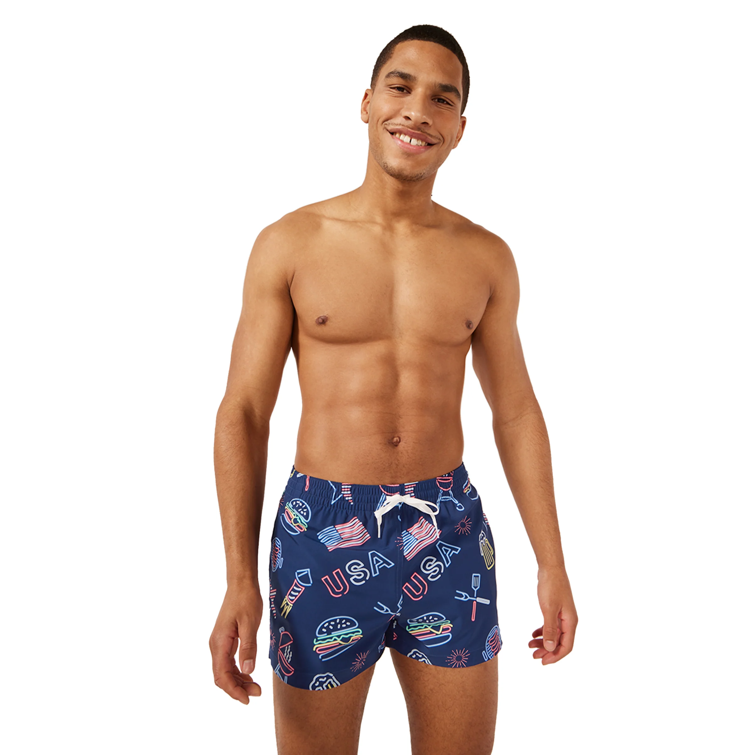 Chubbies Men's Patriotic Lights Swim Trunks - 4" Inseam - Image 4