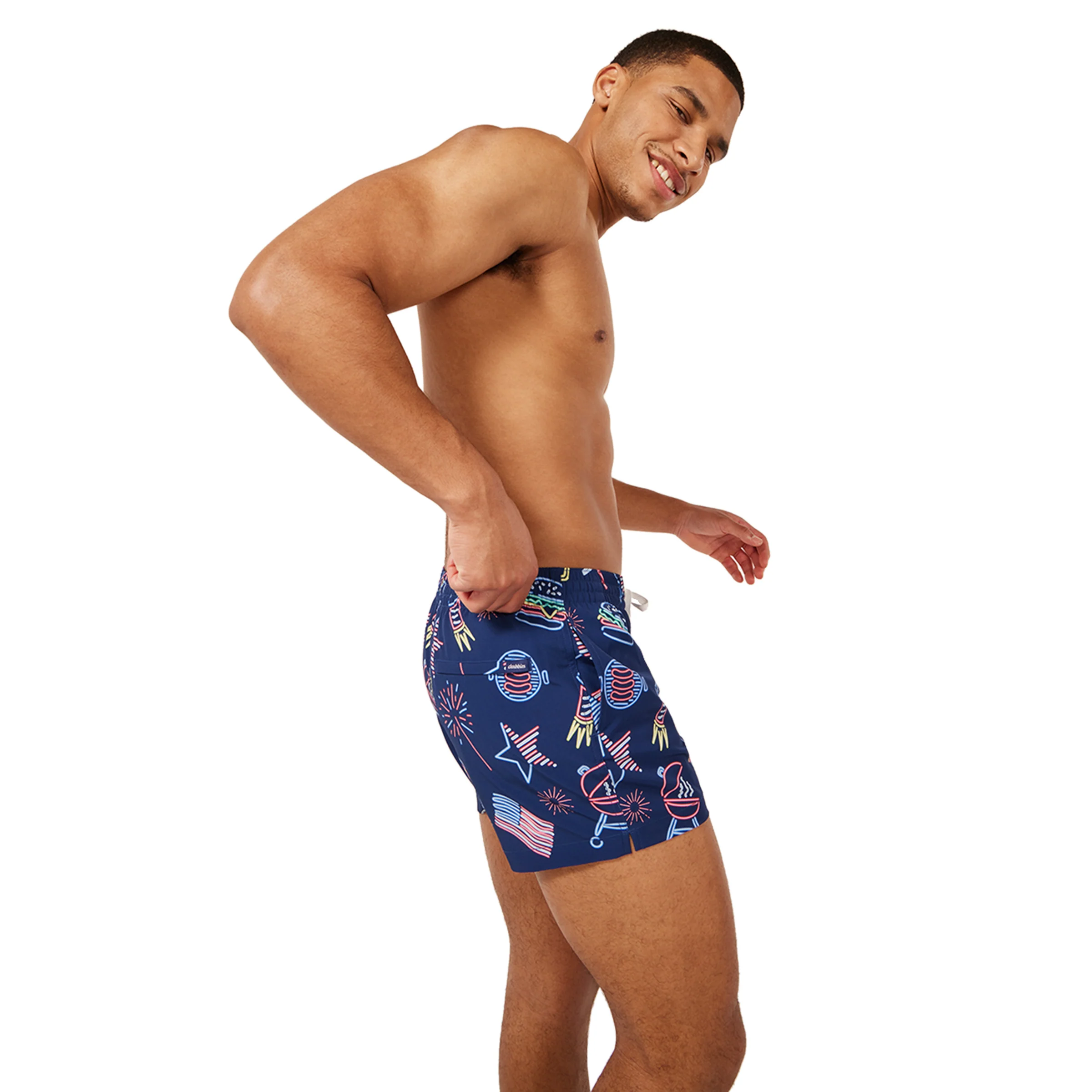 Chubbies Men's Patriotic Lights Swim Trunks - 4" Inseam - Image 6