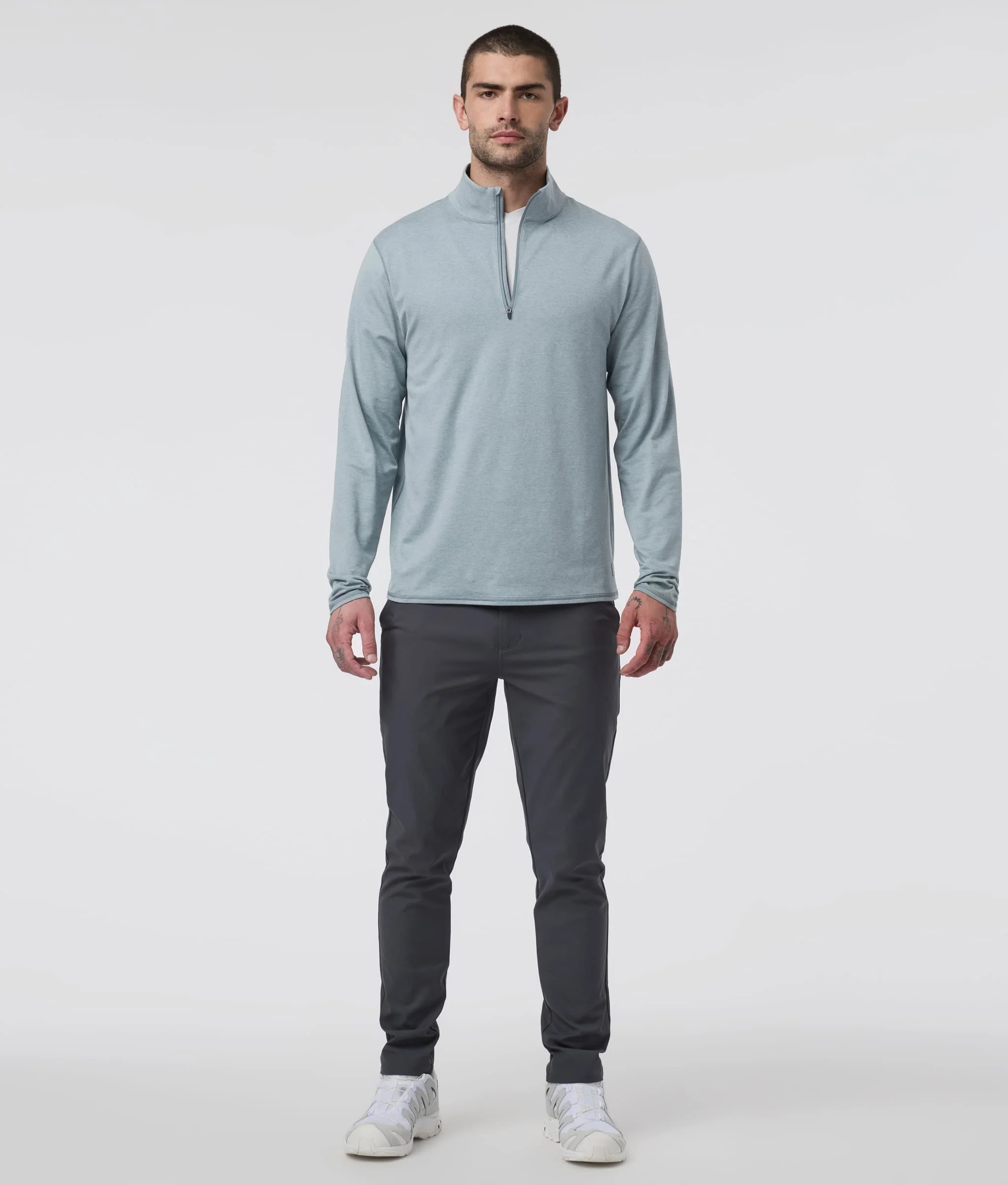 Vuori Men's Ponto Half Zip Mock Neck - Image 4