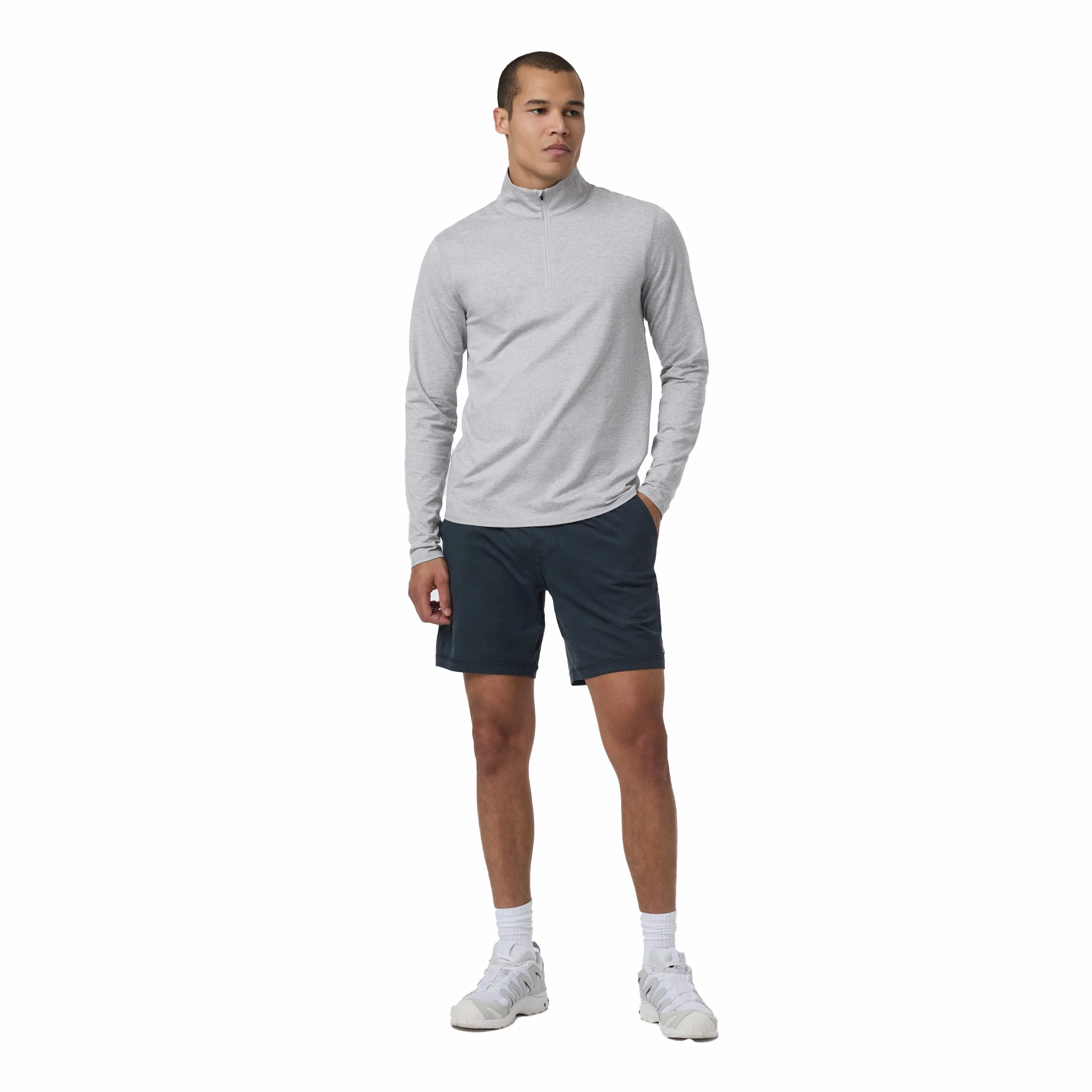 Vuori Men's Ponto Half Zip Mock Neck Pullover - Image 3