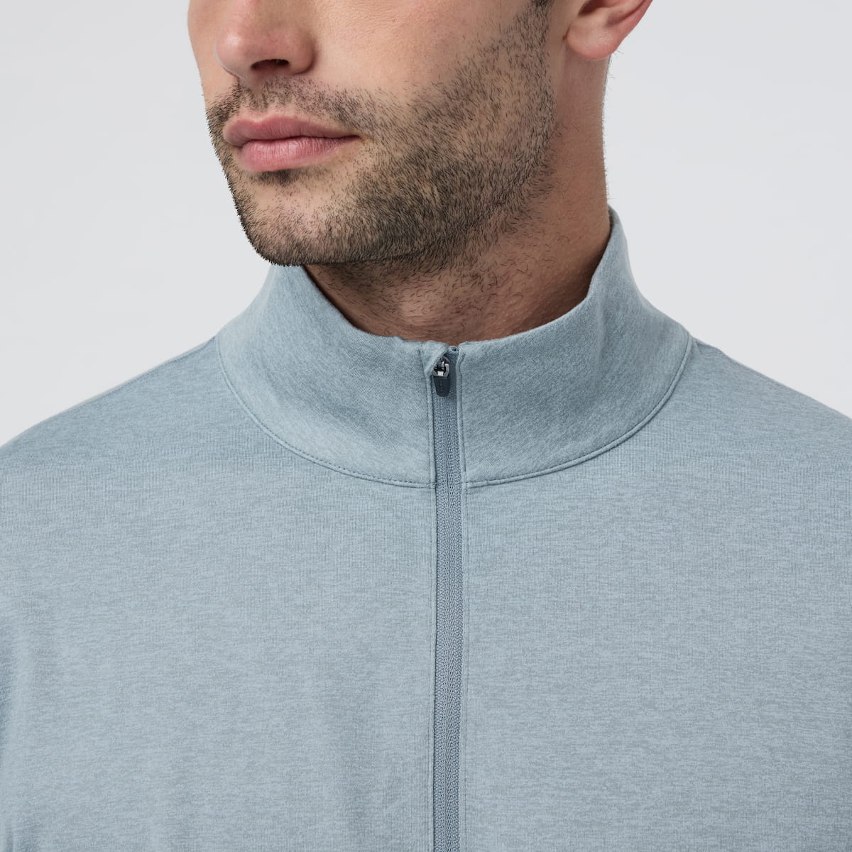 Vuori Men's Ponto Half Zip Mock Neck Pullover - Image 8