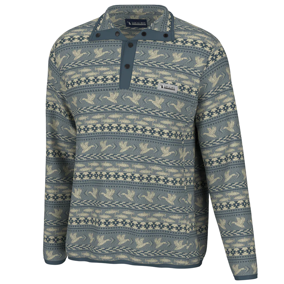 Local Boy Men's Printed Quarter Snap - Image 3