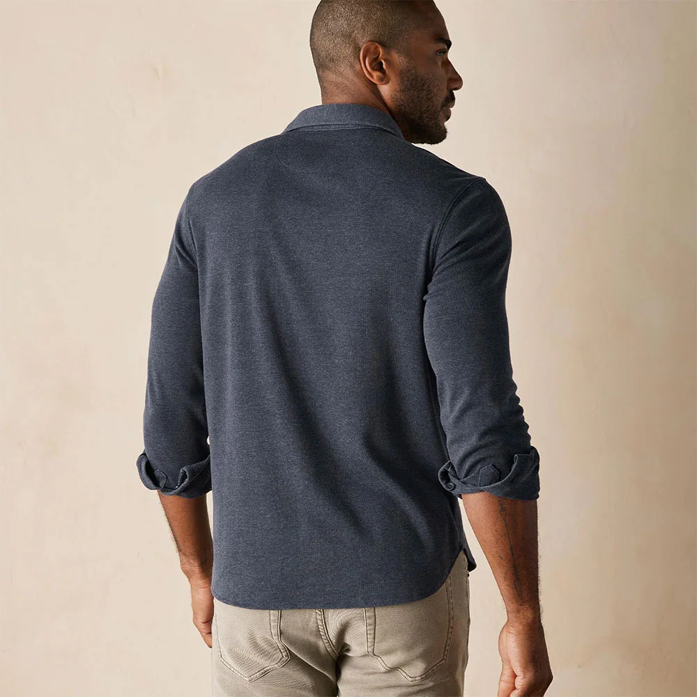 Men's Puremeso Acid Wash Long-Sleeve Button Up Shirt - Image 2