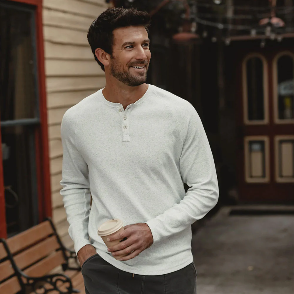Men's Puremeso Everyday Long-Sleeve Henley - Image 2