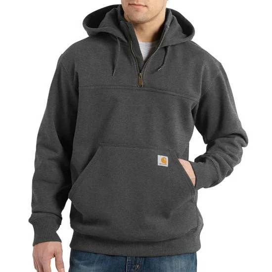 Carhartt Men's Rain Defender Loose Fit Heavyweight 1/4 Zip Hoodie - Image 4