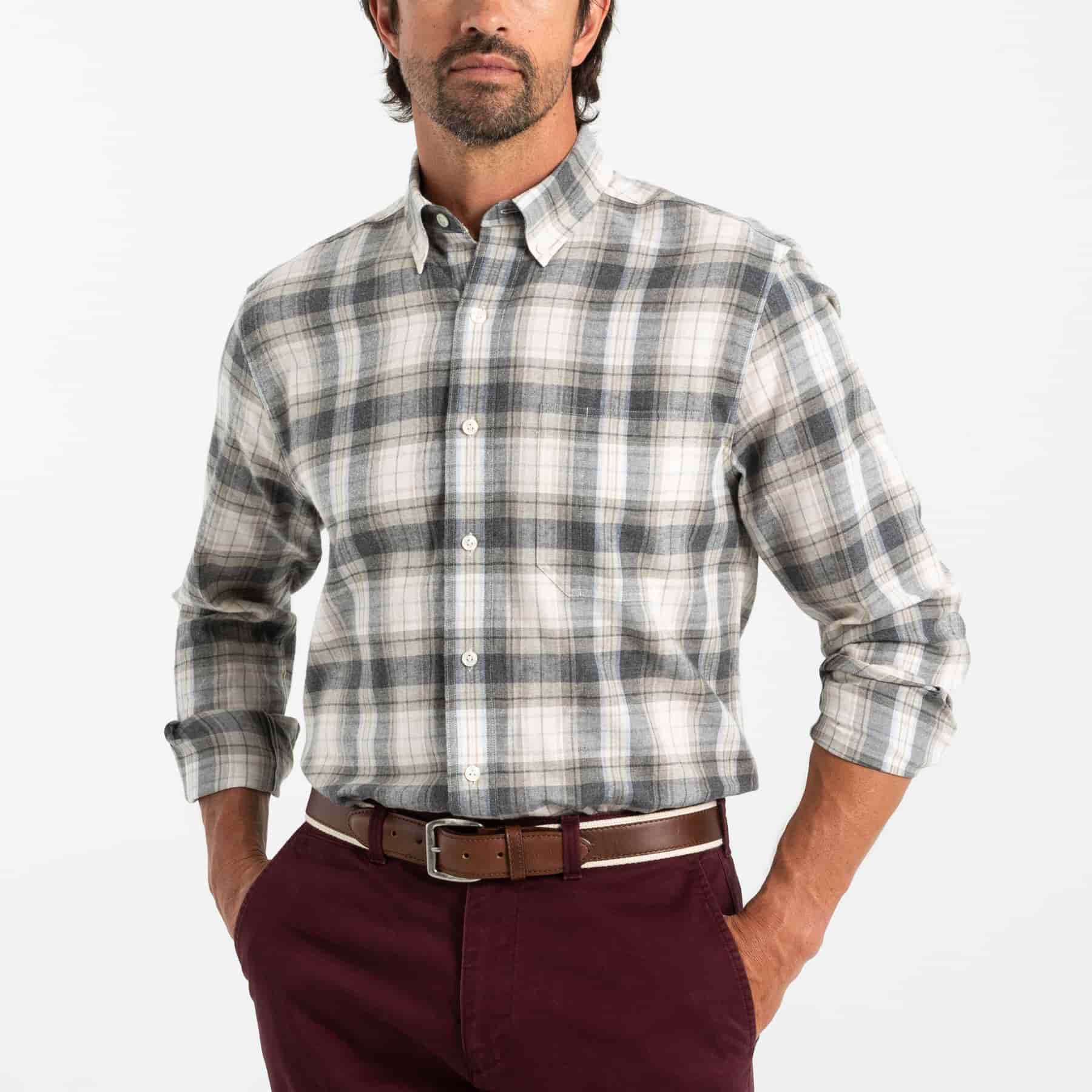Duckhead Men's Rolland Flannel Long Sleeve Shirt - Image 2