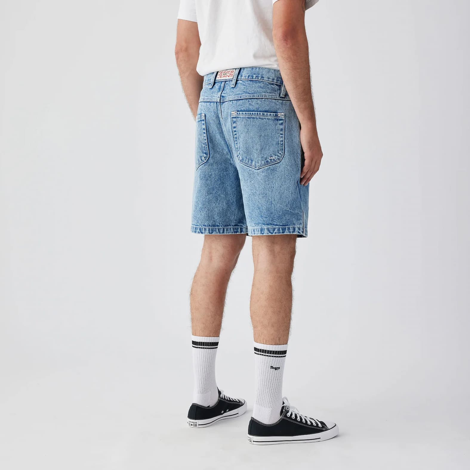 Seager Men's Sandstone Denim Shorts - Image 4