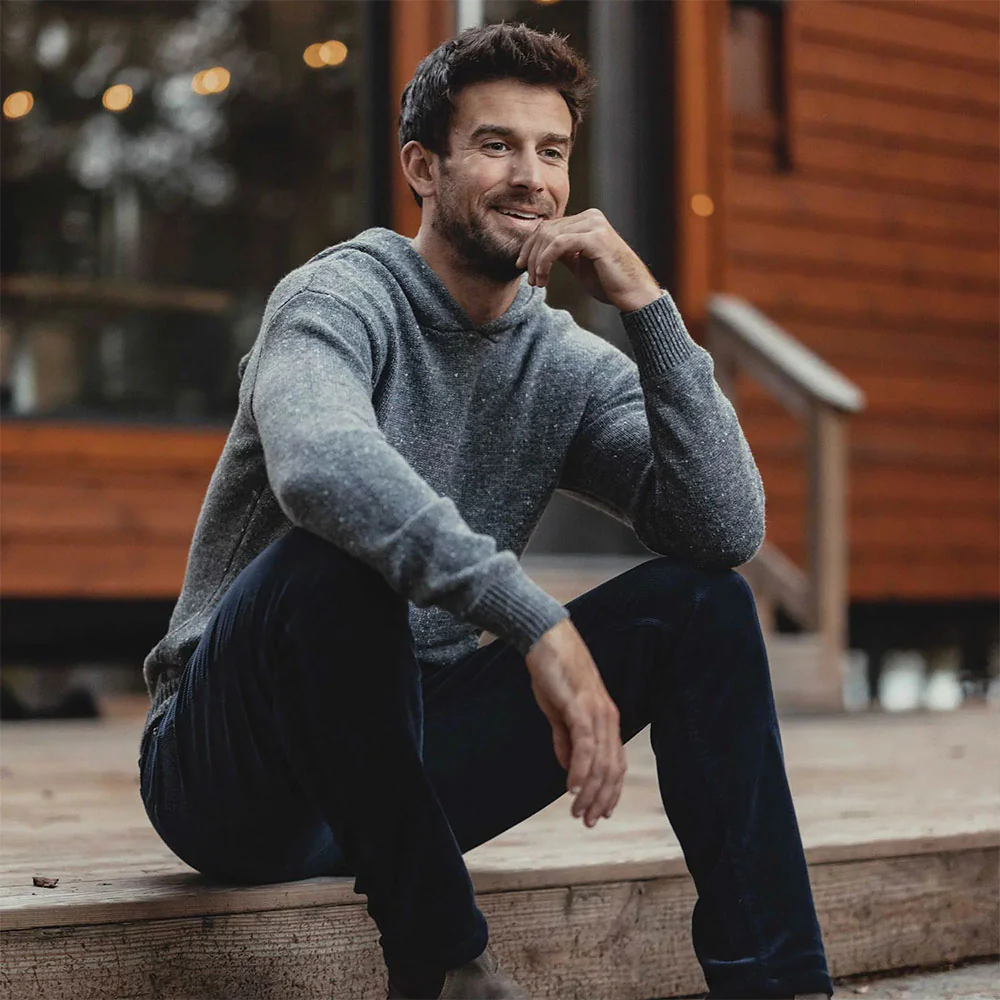 The Normal Brand Men's Seawool Nep Hoodie - Image 2