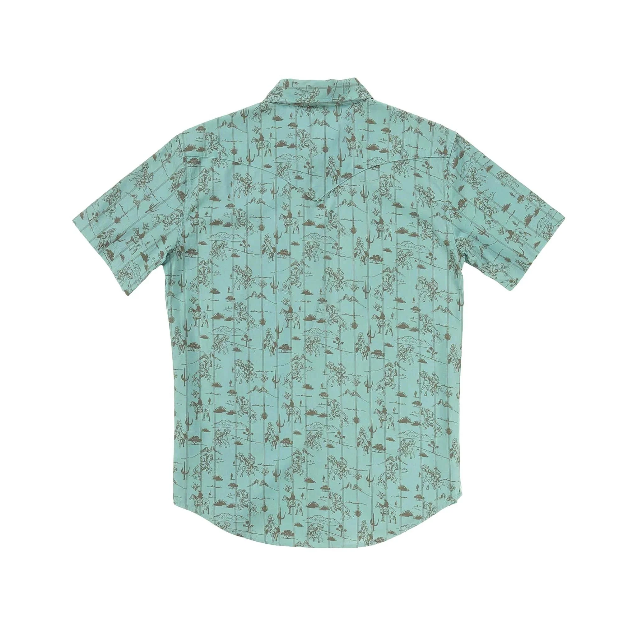 Sendero Men's Serape Short Sleeve Pearl Snap Button Up - Image 2