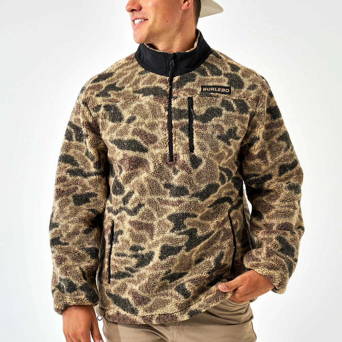 Burlebo Men's Sherpa Quarter Zip - Image 2