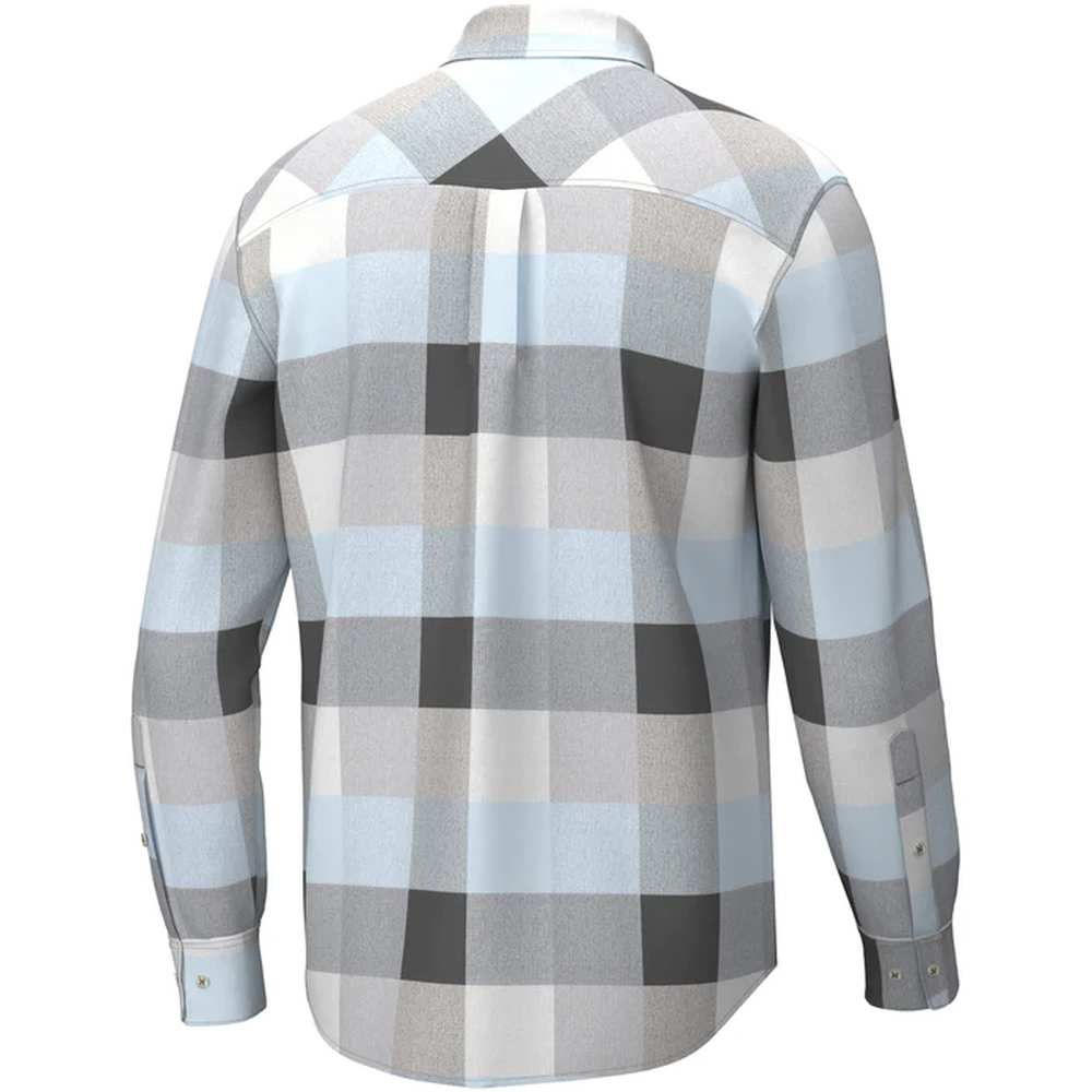 HUK Men's Soft Stretch Flannel Shirt - Image 2