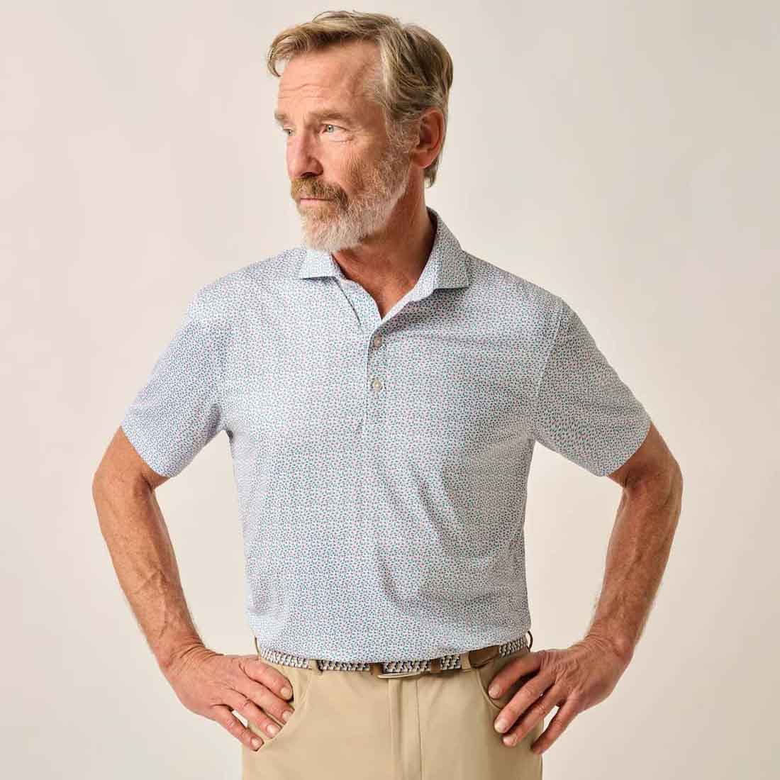 Johnnie-O Men's Springwood Printed Polo - Image 2
