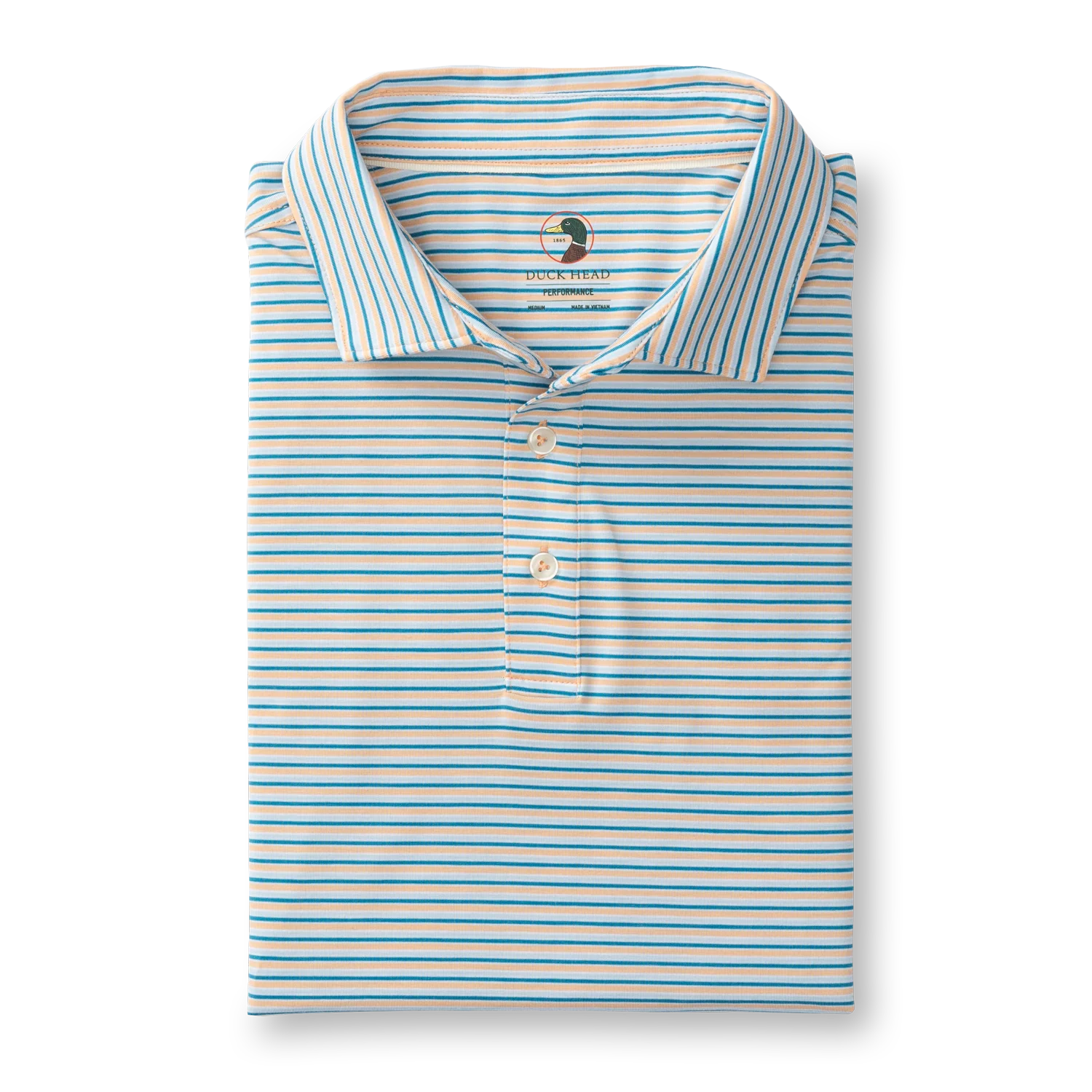 Duck Head Men's Striped Summerford Performance Jersey Polo - Image 4
