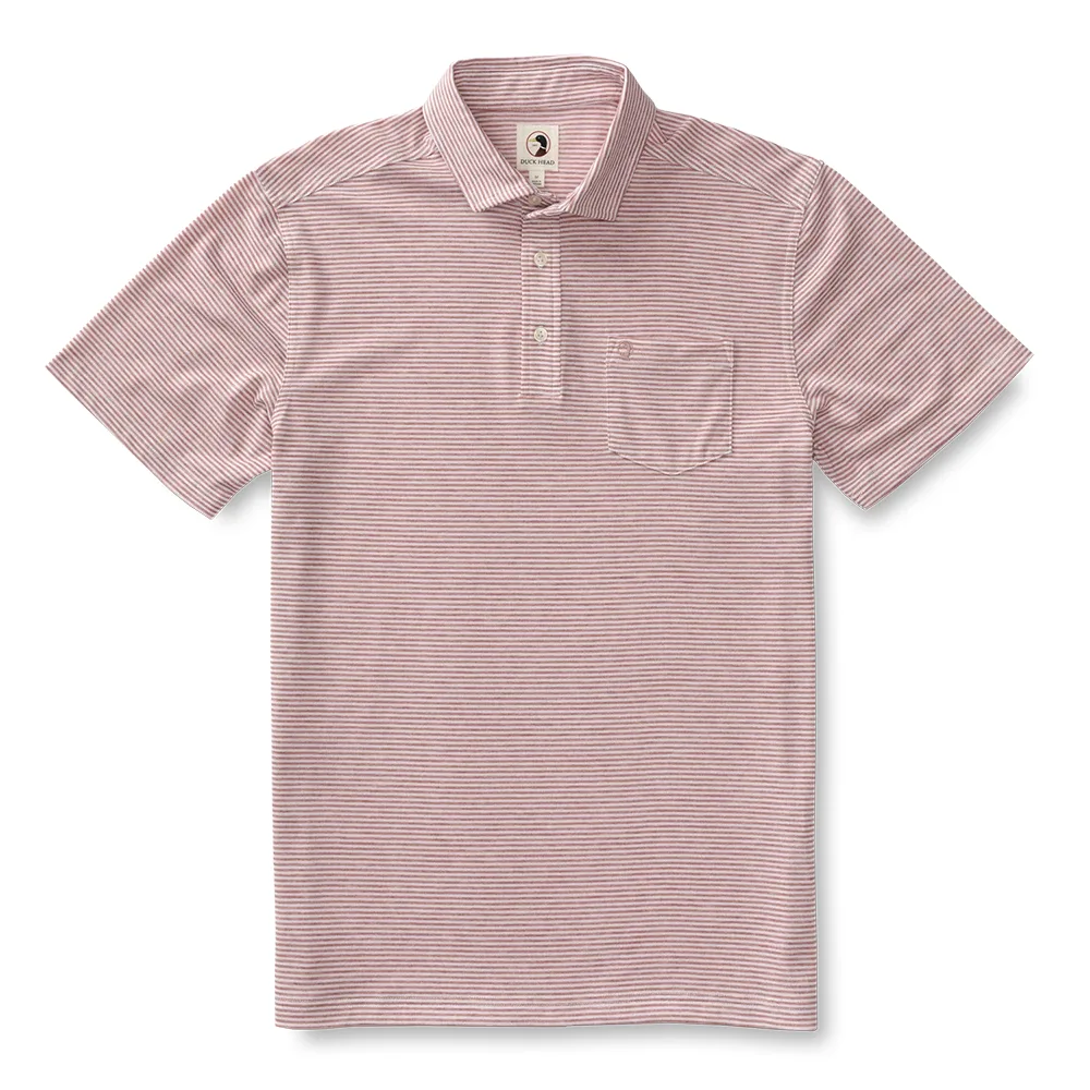 Duck Head Men's Summerford Stripe Performance Polo - Image 2
