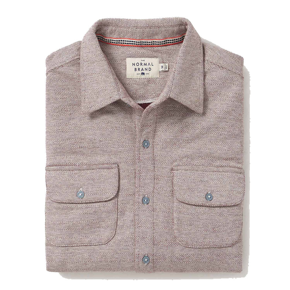 The Normal Brand Men's Textured Knit Long-Sleeve Shirt - Image 2