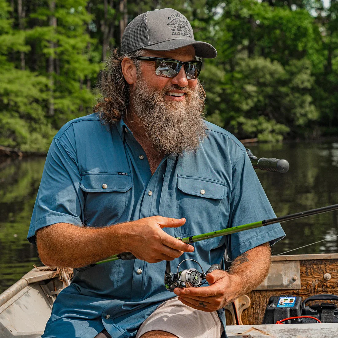 Poncho Men's Original Short Sleeve Performance - The Ahi - Image 6
