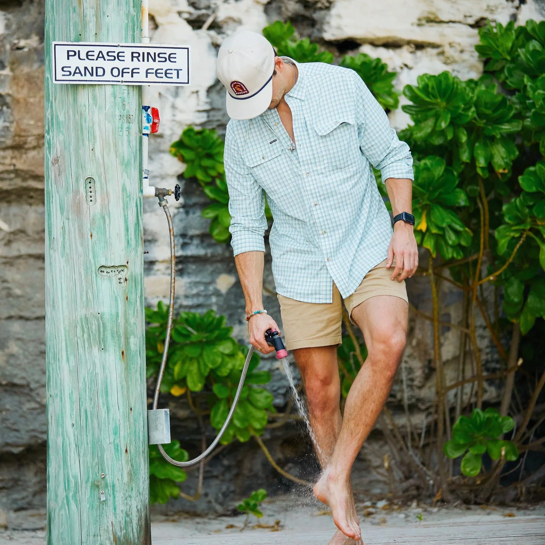 Poncho Men's Original Performance Long Sleeve - The Amberjack - Image 5