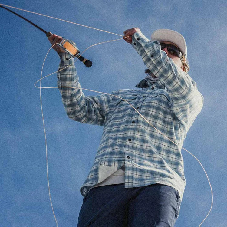 Poncho Men's Performance Flannel - The Blue Bison - Image 3